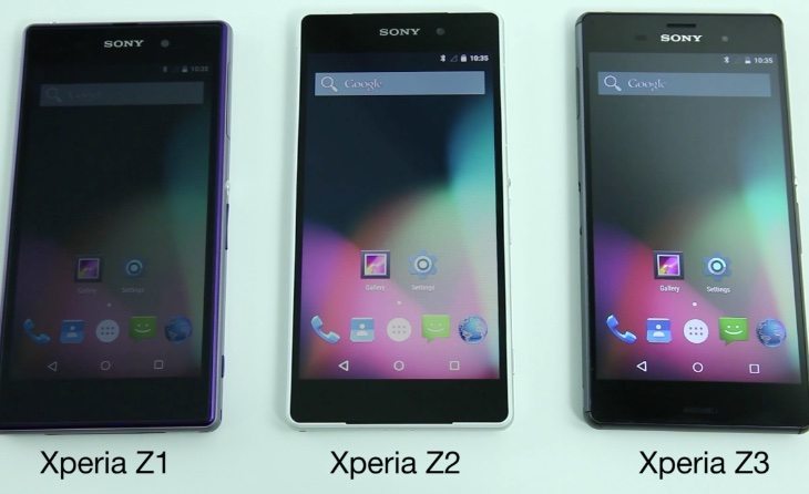 Sony Xperia Z3, Z2, Z1 Android update