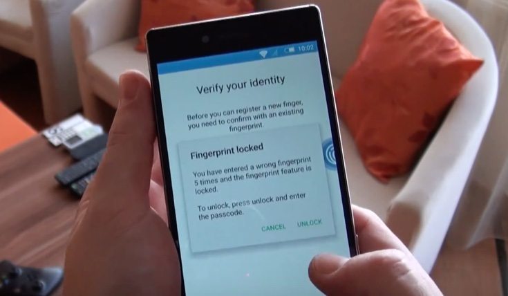 Sony Xperia Z5 fingerprint feature problem