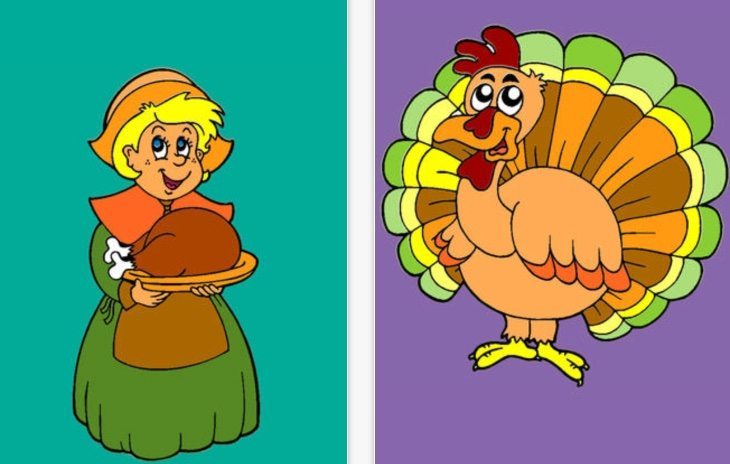 Thanksgiving coloring apps b