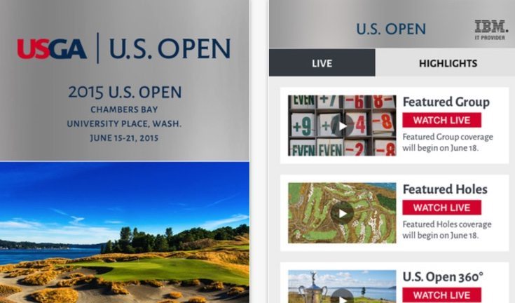 US Open Golf 2015 app