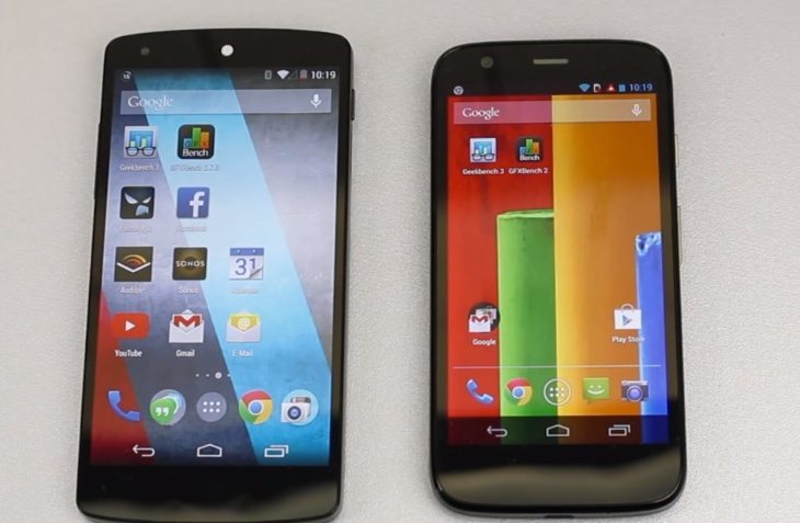 Zenfone 5 vs Moto g and Nexus 5 b