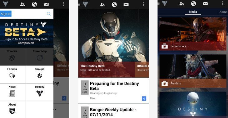 destiny companion app