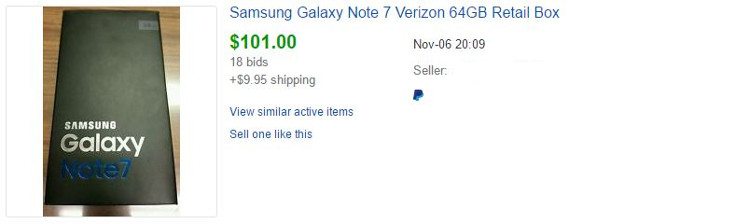 ebay note 7