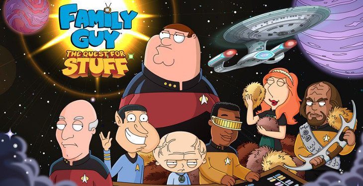 family guy quest star trek