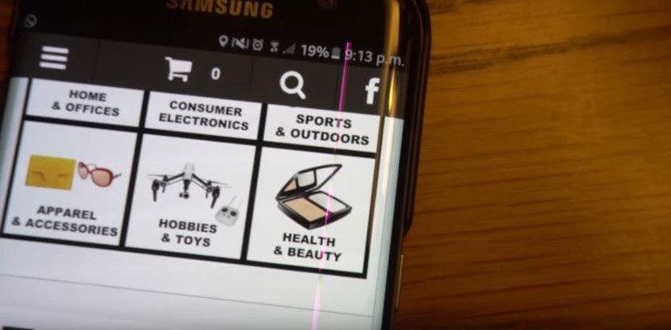 Galaxy S7 Edge Pink Line Issue
