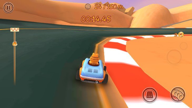 garfield kart fast and furry