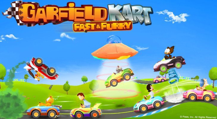 garfield kart fast and furry