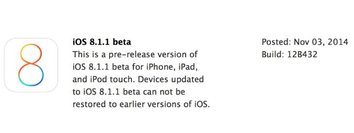 iOS 8.1.1 release on the way