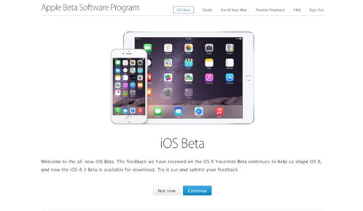 iOS 8.3 public beta