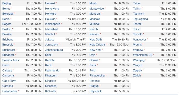 iPad event worldwide times b