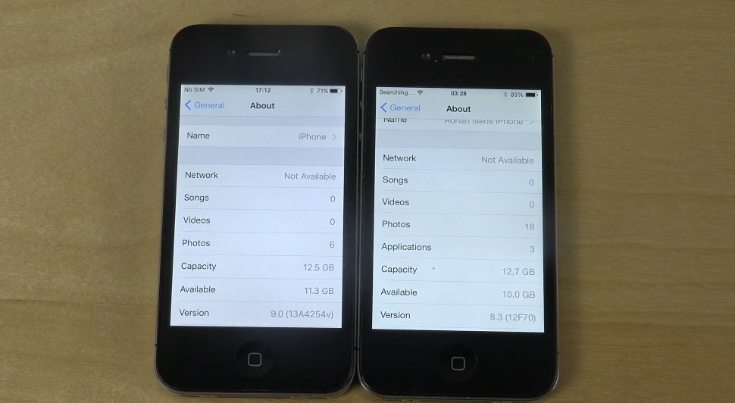 Iphone 4s Running Ios 9 Beta 1 Vs Ios 8 3 Quick Speed Test Phonesreviews Uk Mobiles Apps Networks Software Tablet Etc