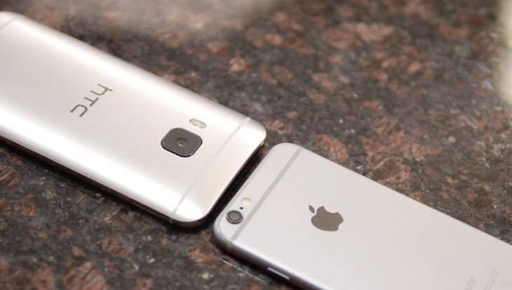 iPhone 6 vs HTC One M9 b