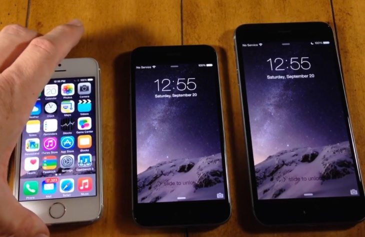 Comparing the original iPhone to the iPhones 6 and 6 Plus