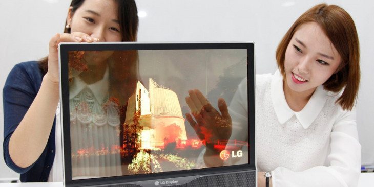 LG transparent display