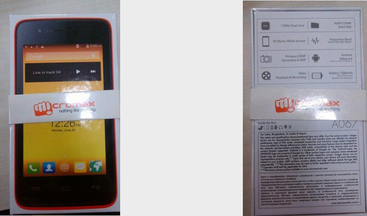 micromax bolt A067