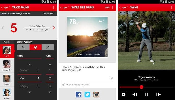 nike golf 360 app for android