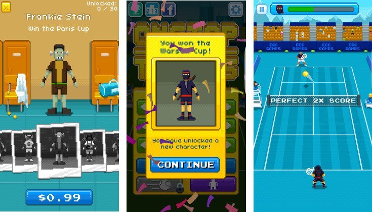 One Tap tennis game