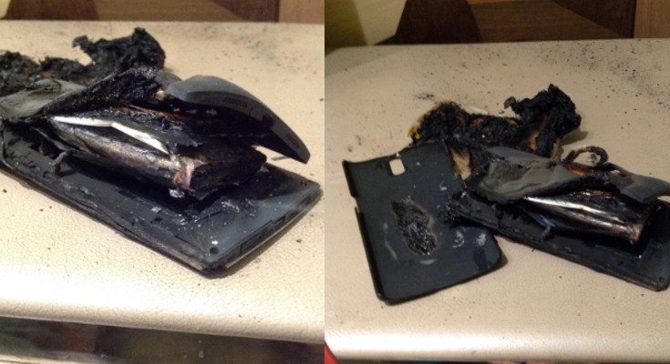 exploding smartphone