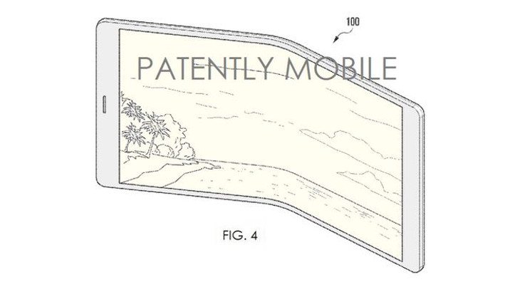 samsung foldable phone patent