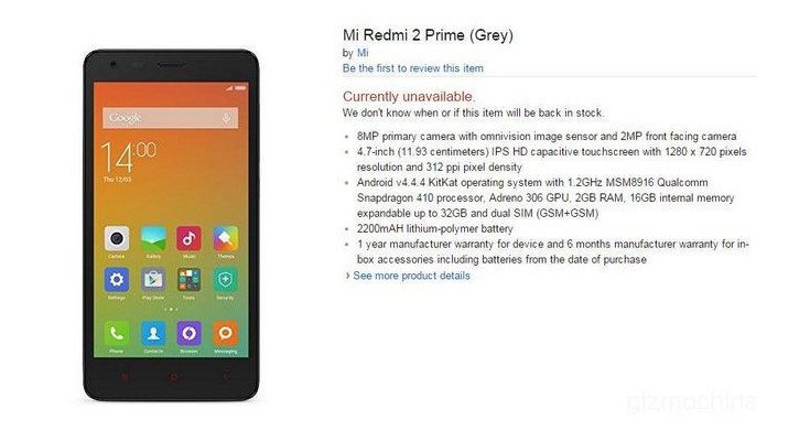 Xiaomi Redmi 2 Prime