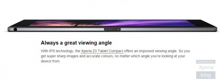 xperia z3 tablet compact