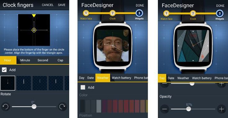 ZenWatch FaceDesigner App